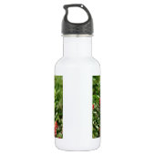 Voetvogel in wilde bloemen waterfles (Achterkant)