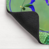 Voetvogel met Glas in lood Lijst Muismat (Hoek)