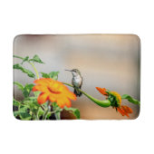 Voetvogel op een bloeiend plant badmat (Voorkant)