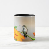 Voetvogel op een bloeiend plant mok (Midden)