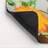 Voetvogel op een bloeiend plant muismat (Hoek)