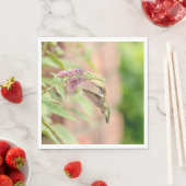 Voetvogel op een bloeiend plant servet (Insitu)