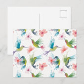 Voetvogels en bloemen briefkaart (Voorkant / Achterkant)