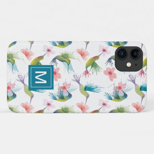 Voetvogels en bloemen Case-Mate iPhone case (Achterkant (horizontaal))