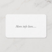 Voetvogels en bloemen Visitekaartjes (Achterkant)