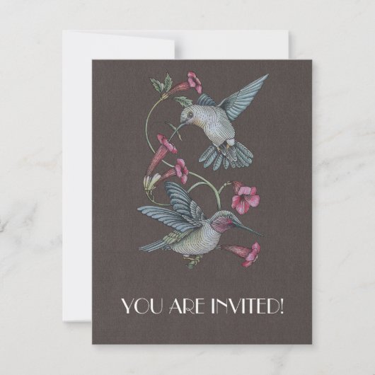 Voetvogels en wijnstokken kaart (Voorkant)