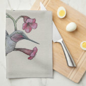 Voetvogels en wijnstokken theedoek (Quarter Fold)