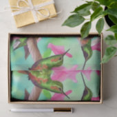 Voetvogels in bloemen waterverf vreugde tissuepapier (Geschenk)