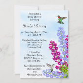 Voetvogels in het Vrijgezellenfeest van de tuinblo Kaart (Achterkant)