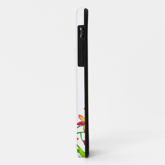 Voetvogels in Snoep Lily Flowers iPhone Case (Achterkant/links)