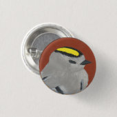 vogel 1 ronde button 3,2 cm (Voorkant /achterkant)