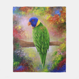 vogel 76 meerlagige vogel fleece deken