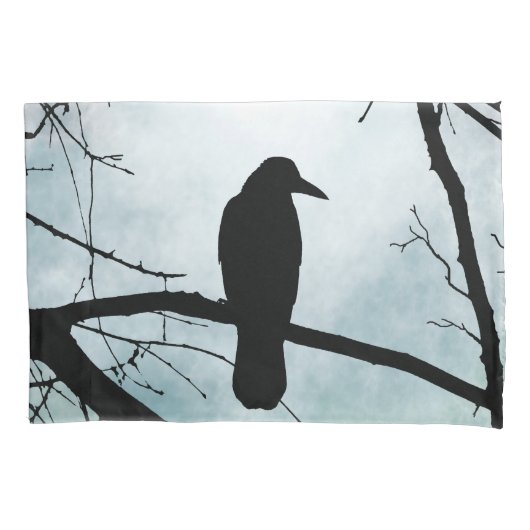 vogel 77 Crow Raven Kussensloop (Voorkant)