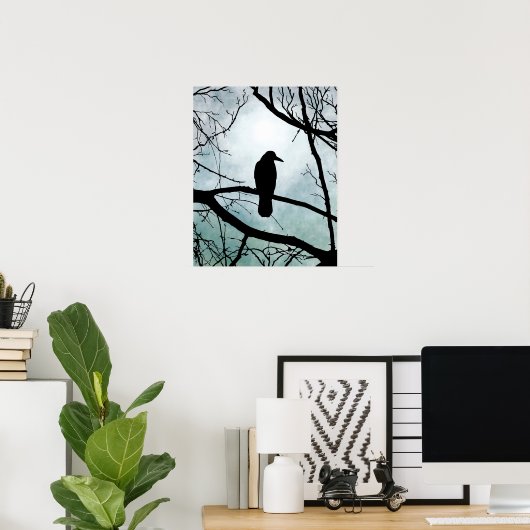 vogel 77 Crow Raven Poster (Thuiskantoor)
