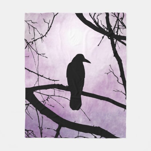 vogel 78 Crow Raven Fleece Deken (Voorkant)