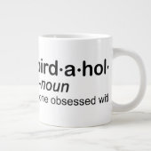 vogel a hol - birdaholic grote koffiekop (Rechts)