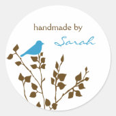 Vogel aangepaste naam Stickers (Voorkant)