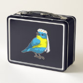 Vogel als bruid met bloemenkrans (Achterkant)