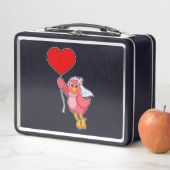 Vogel als Bruid met Sluier & Hartballon (In situ)