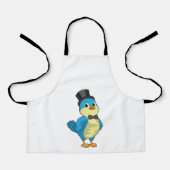 Vogel als bruidegom met lint schort (Voorkant)