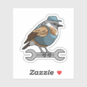 Vogel als Carftsman met Frans Sticker (Vel)