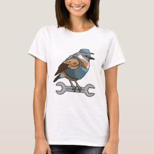 Vogel als Carftsman met Frans T-shirt