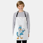 Vogel als Cook met Platter Schort (Gedragen)