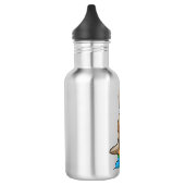 Vogel als Skier met Ski & Scarf Waterfles (Links)