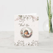 Vogel Aquarel Vouw Dankkaart Bedankkaart (Voorkant)