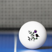 Vogel auf Wiese Pingpongbal (Net)