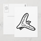 Vogel, Australische tekening (Aborigine) Briefkaart (Voorkant / Achterkant)