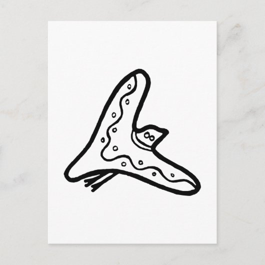Vogel, Australische tekening (Aborigine) Briefkaart (Voorkant)