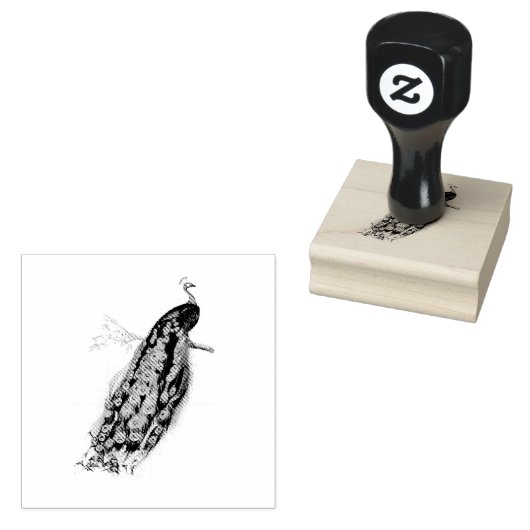 Vogel Aziatisch Indisch Vintage Natuurleven Rubberstempel (Gestempeld)