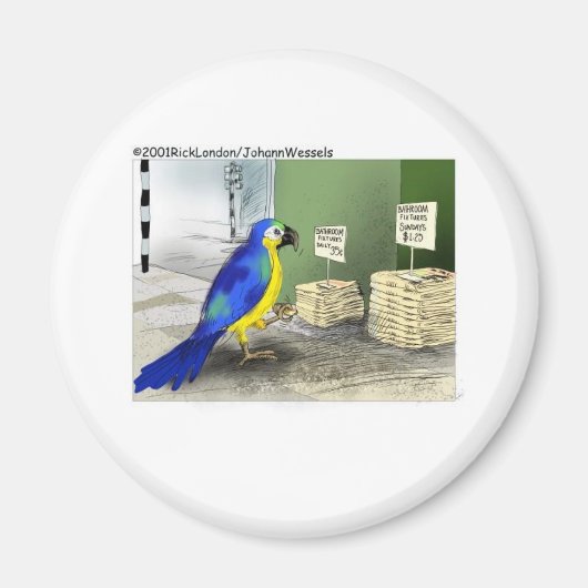 Vogel Badkamer Accessoires Grappige Cadeaus & T-sh Magneet (Voorkant)
