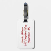 vogel bagagelabel (Achterkant verticaal)