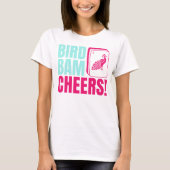 Vogel Bam Cheers Mahjong Feestje T-shirt (Voorkant)