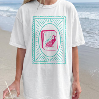 Vogel Bam Cheers Mahjong-feestnacht T-shirt