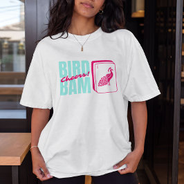 Vogel Bam Juicht Mahjong Feest T-shirt