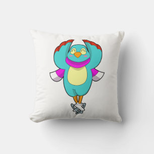 Vogel bij ijsschaatsen met ijsscheuren.PNG Kussen