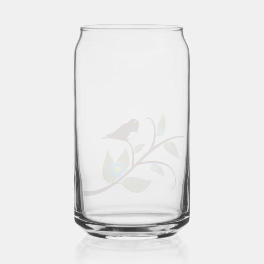 Vogel Blikvorm Glas (Achterkant)
