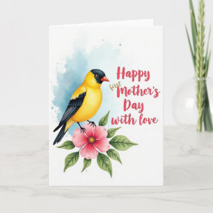 Vogel Bloem Eerste Moeder Kaart