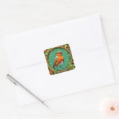 Vogel Bloem Frame Sticker Tuin Natuur Cadeau (Envelop)
