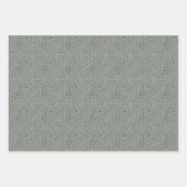 Vogel Bloemen Blauw Trio Decoupage Inpakpapier Vel (Voorkant 3)