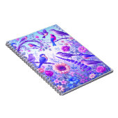 vogel bloemen notitieboek (Rechterzijde)