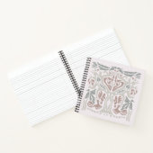 Vogel Boom Handgetekend Abstract Symmetrisch Notitieboek (Binnen)