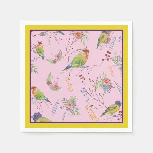 Vogel Botanisch Servet (Voorkant)