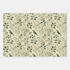  Vogel & Botanische Wraps en Decoupage Inpakpapier Vel