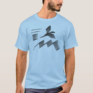 Vogel boven bergen 2 t-shirt
