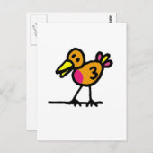 vogel briefkaart (Voorkant / Achterkant)