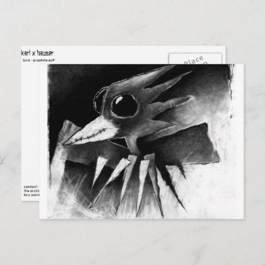 vogel briefkaart (Voorkant / Achterkant)